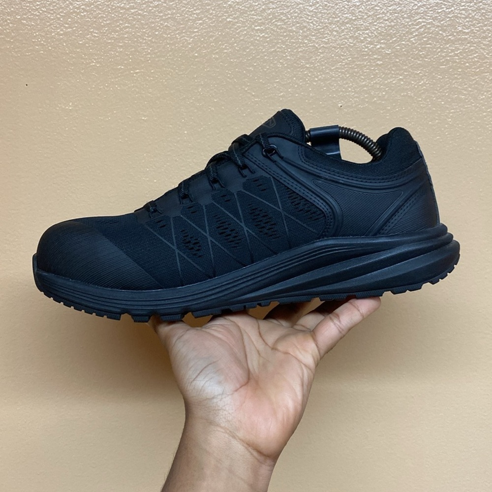 KEEN Utility Vista Energy Konnect Fit XT Steel Toe Work Sneakers “Triple Black” - Picture 6 of 17